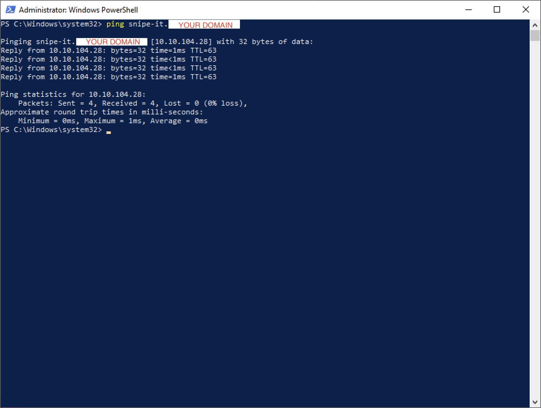 Snipe-IT DNS 10